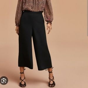ARITZIA WILFRED I 00 Lalemante Culotte Cropped Trouser Pants I black